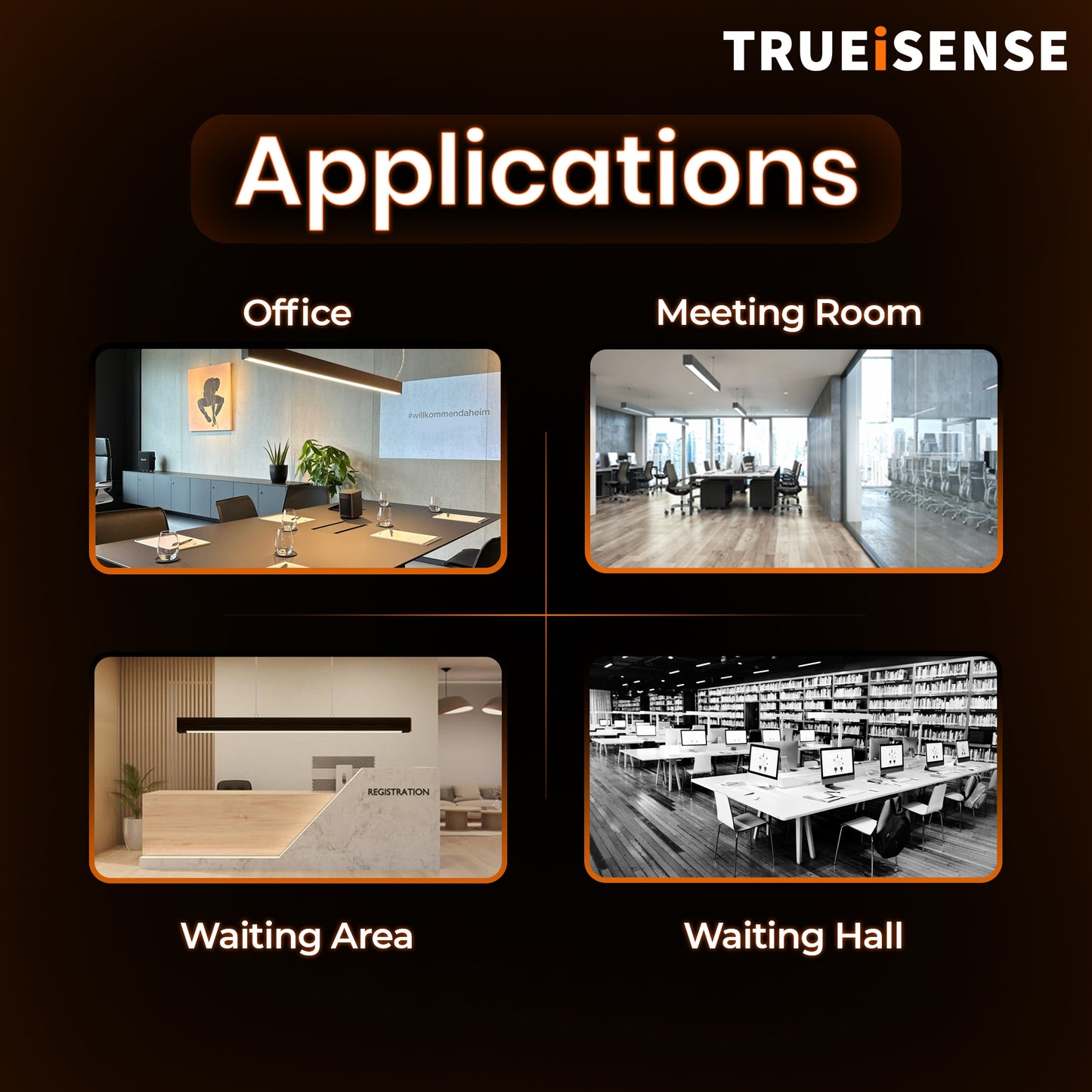 Motion Sensor Linear Light | 40W Auto On/Off Linear Light