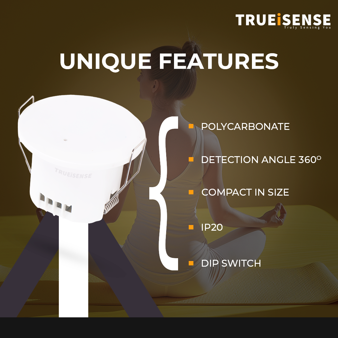 Motion sensor, motion sensor light, true presence sensor, real presence sensor, presence sensor, human presence sensor, breathing sensor, sensor lighting, motion sensor lighting.
