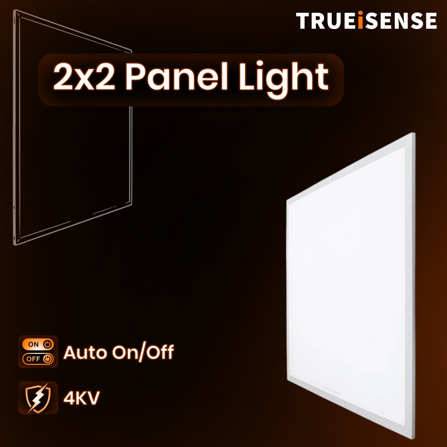2x2 Motion Sensor LED Panel Light – 40W | Auto ON/OFF | High Lumen Efficiency