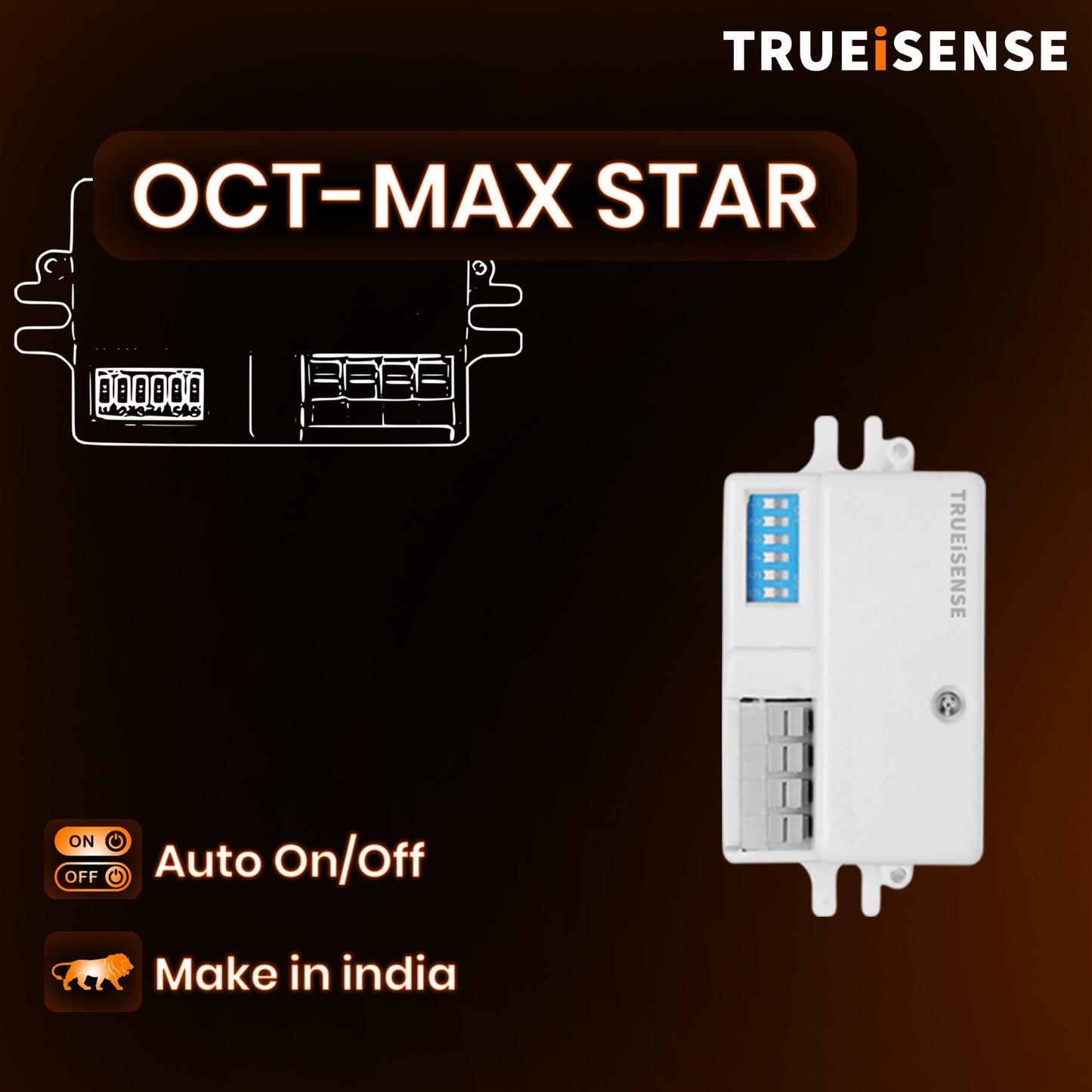 TRUEiSENSE OCT-MAX STAR | 5.8 GHz Precise Motion Sensor Module