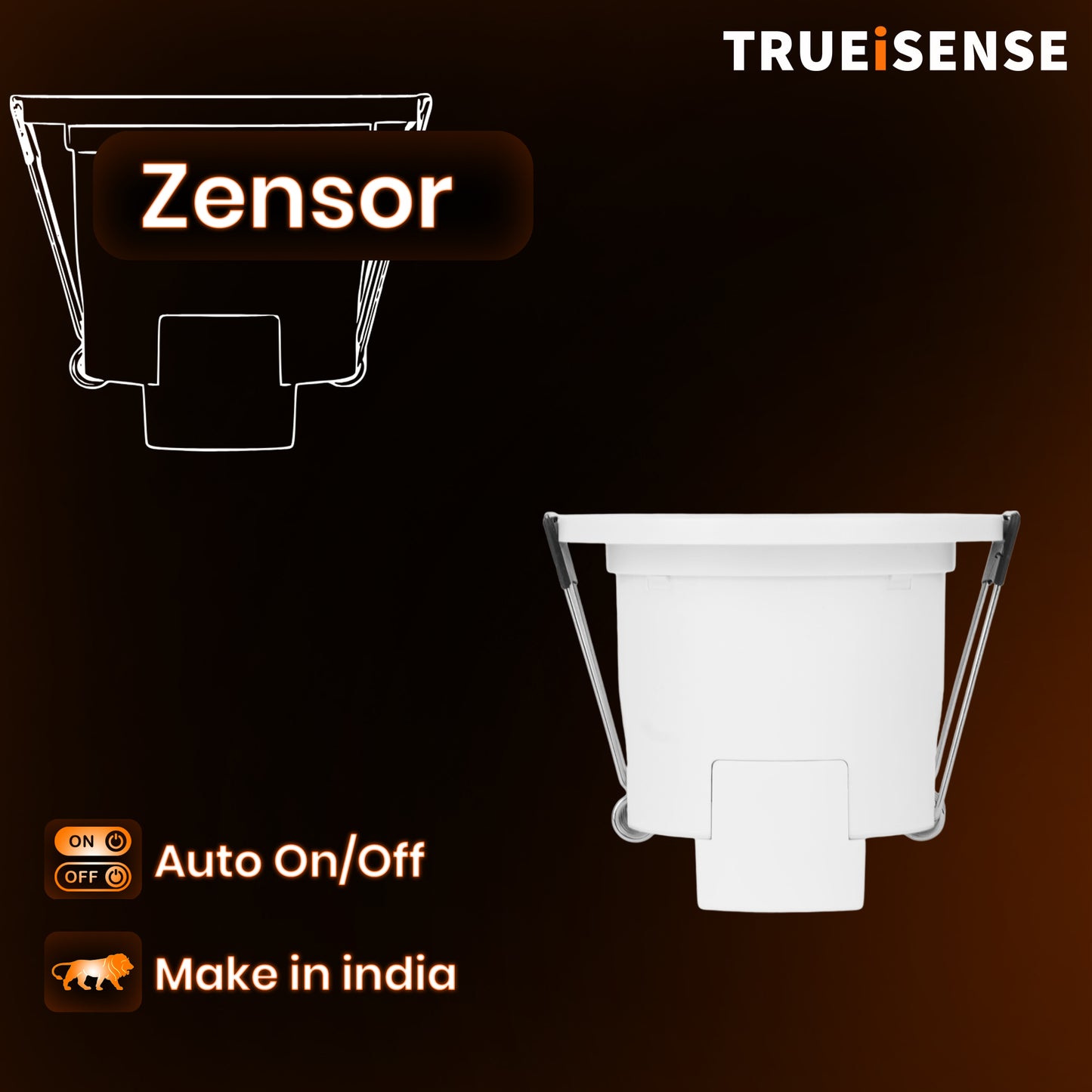 TRUEiSENSE ZENSOR | 24GHz FMCW Radar True Presence Sensor