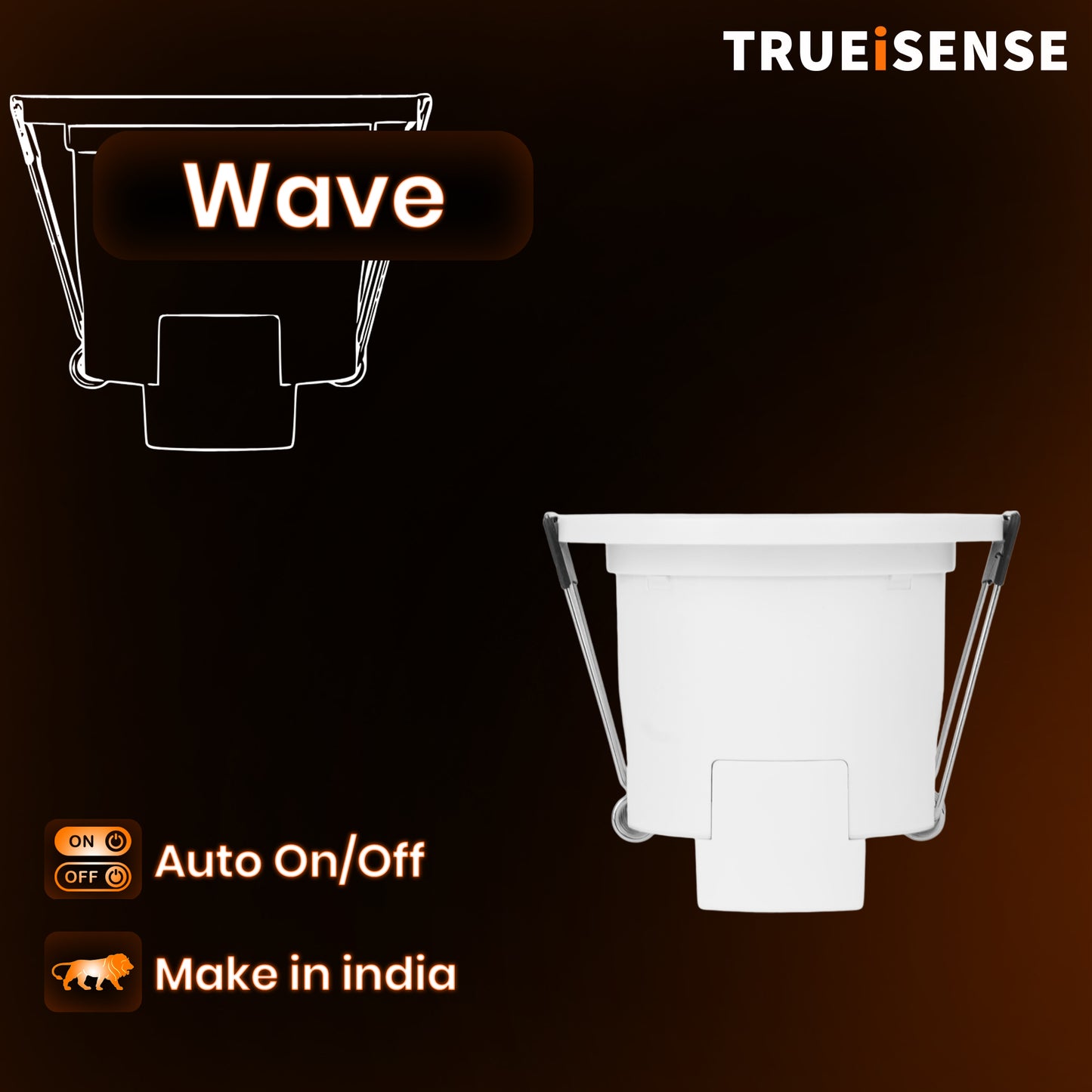 TRUEiSENSE Wave Detector | 24 GHz Ultra-Precision True Presence Sensor