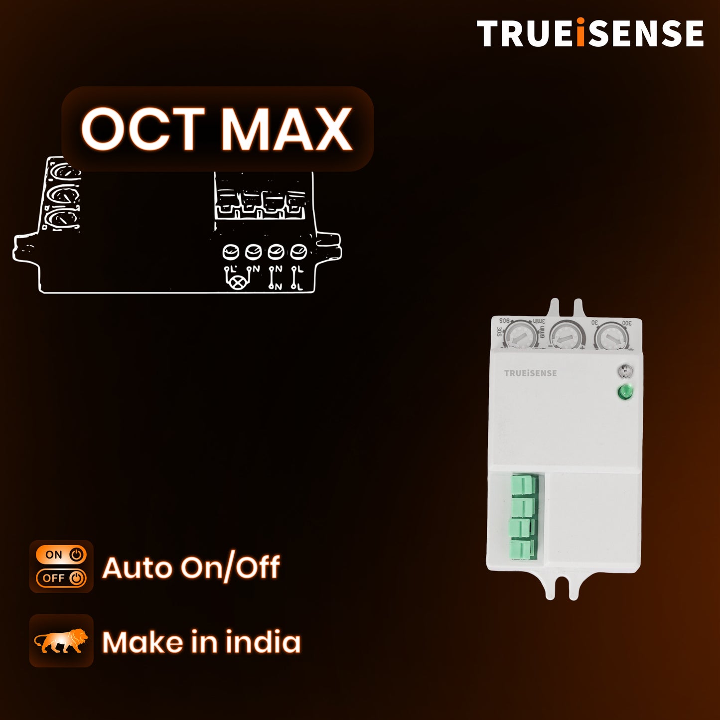 TRUEiSENSE OCT MAX | 5.8 GHz High-Precision Micro-Motion Sensor