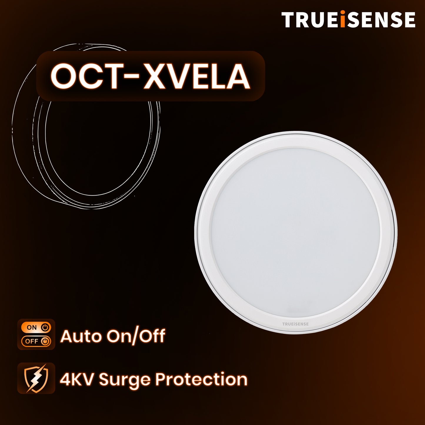 TRUEiSENSE OCT-XVELA S | 12W Intelligent Surface Down Light