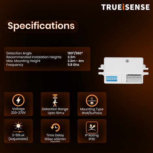 TRUEiSENSE OCT-MAX STAR | 5.8 GHz Precise Motion Sensor Module