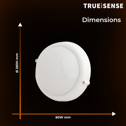 TRUEiSENSE OCT X LUO PRO | 18W Intelligent IP65 Bulkhead Light