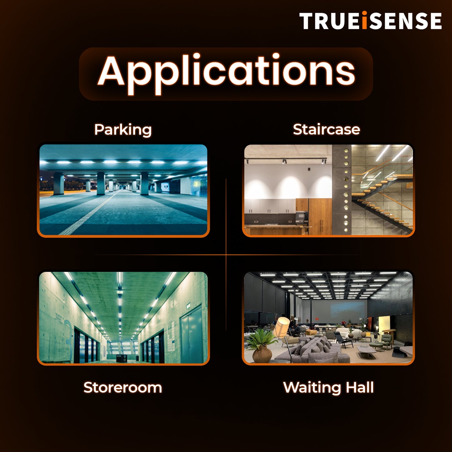 TRUEiSENSE OCT-XNEU | 20W Intelligent Presence Sensor LED Batten