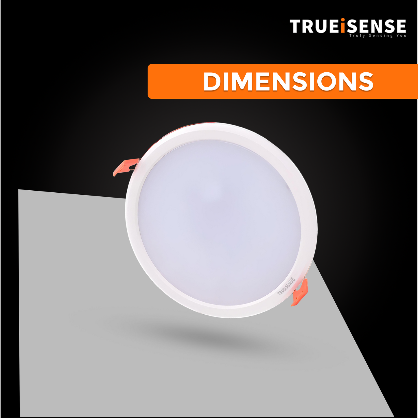 TRUEiSENSE | OCT VELA | Radar Presence Sensor | Round Surface Light | LED Panel Light | Presence Sensor | Auto Detection | Radar Sensor | Round Surface Panel Light