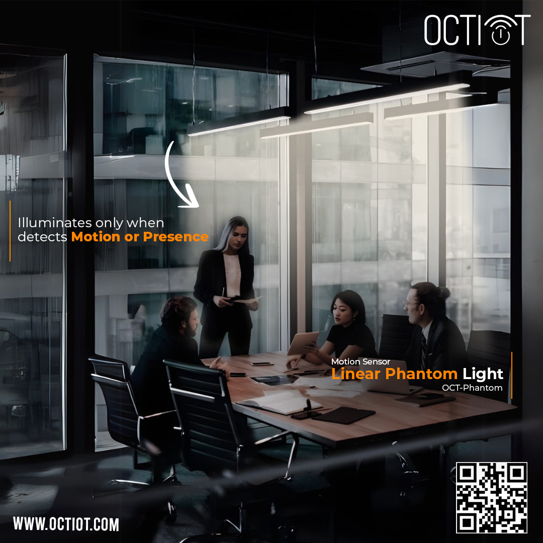 TRUEiSENSE | OCT-X-PHANTOM | Presence Sensor |Industrial Linear Light | Presence Detection | Auto on/off | 40 watt