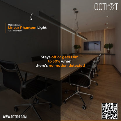 TRUEiSENSE | OCT-X-PHANTOM | Presence Sensor |Industrial Linear Light | Presence Detection | Auto on/off | 40 watt